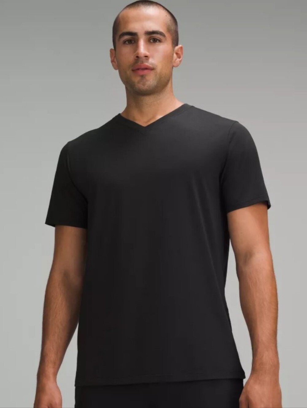 lululemon athletica Men's Black V-Neck Performance Tee